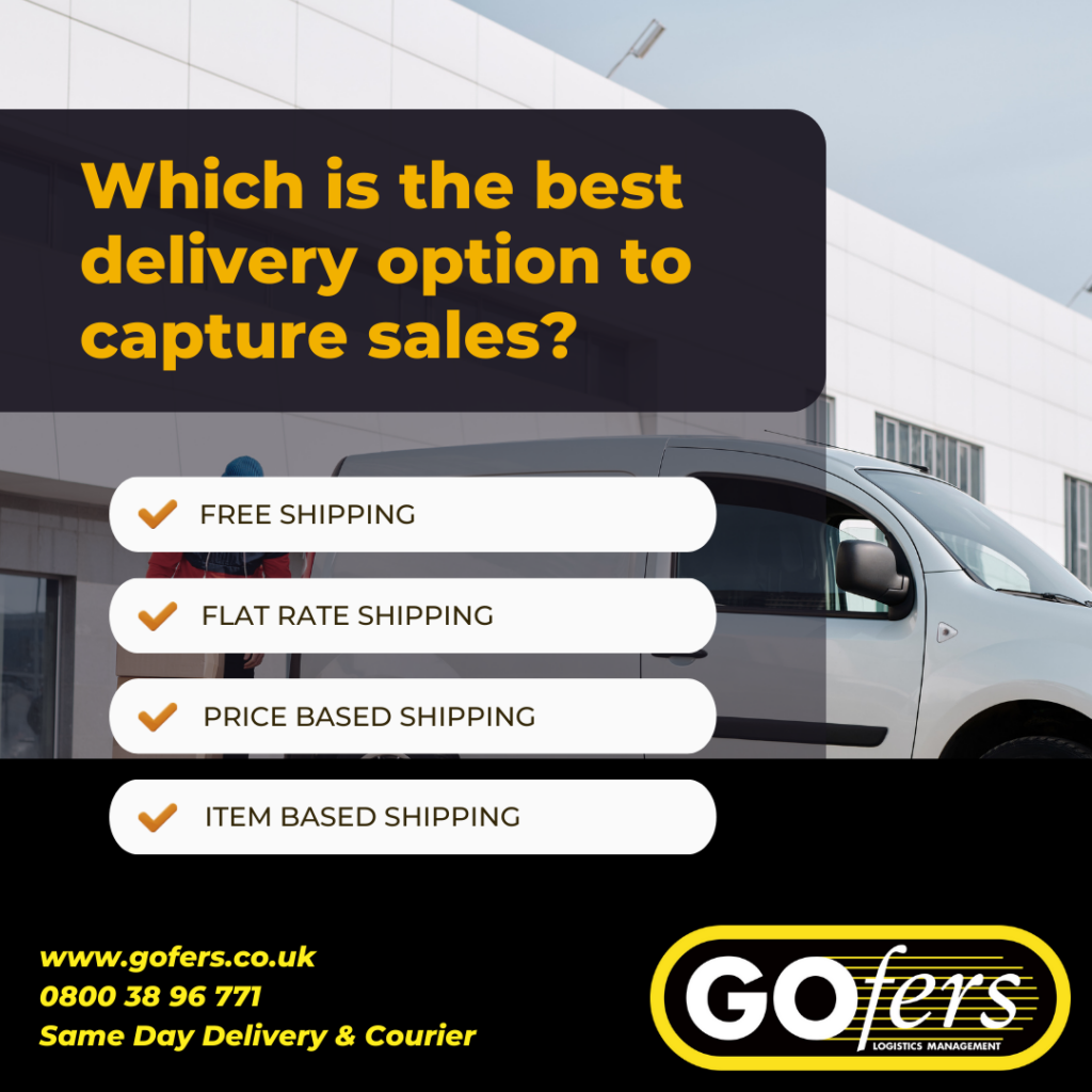 Gofers delivery options