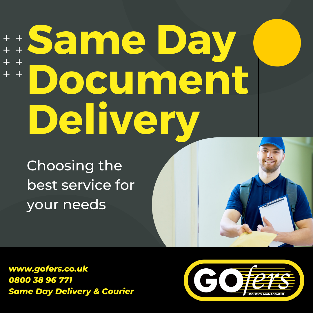 GOfers choosing same day document courier